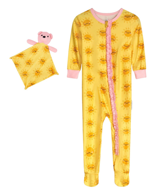 MAX&OLIVIA Baby Girl Soft Overall