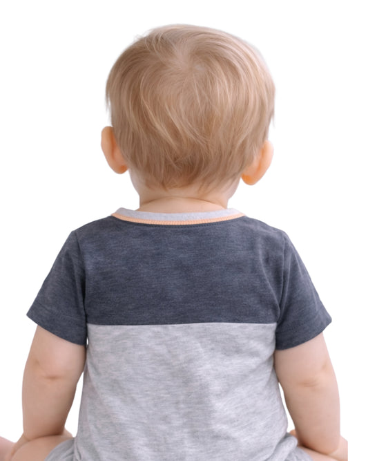 ROCKETS OF AWESOME MINI Baby Boys Short Sleeve Overall