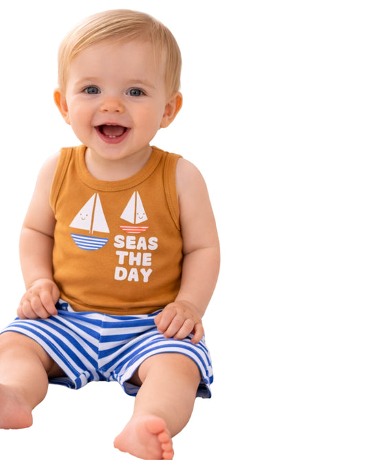 OKIE DOKIE Baby Boys Stretch Set 2 Pcs
