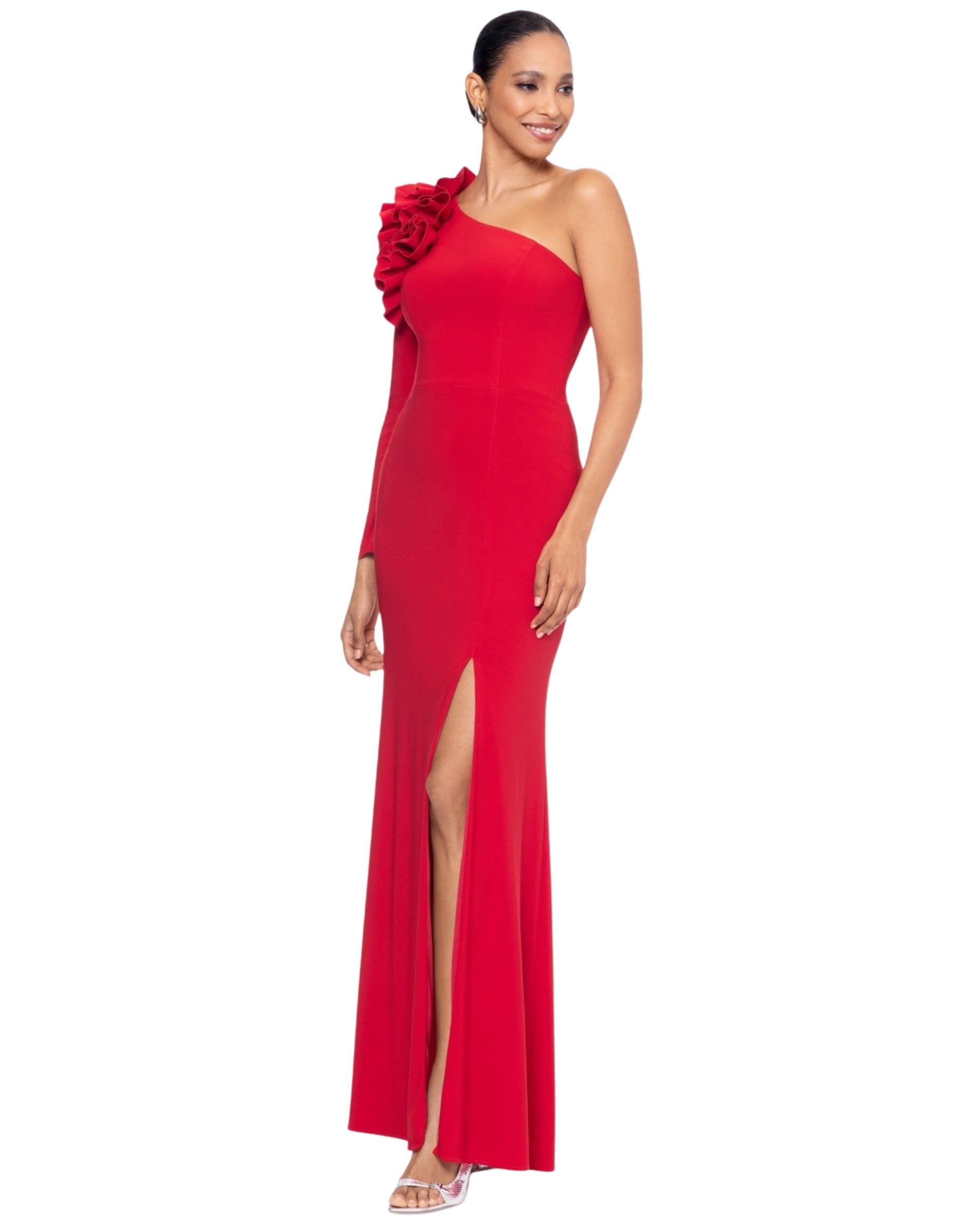 XSCAPE Women High Slit Dress
