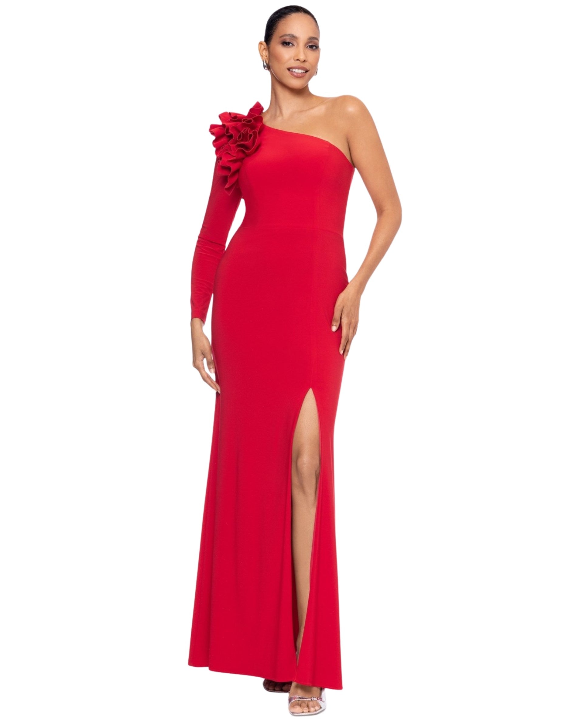 XSCAPE Women High Slit Dress