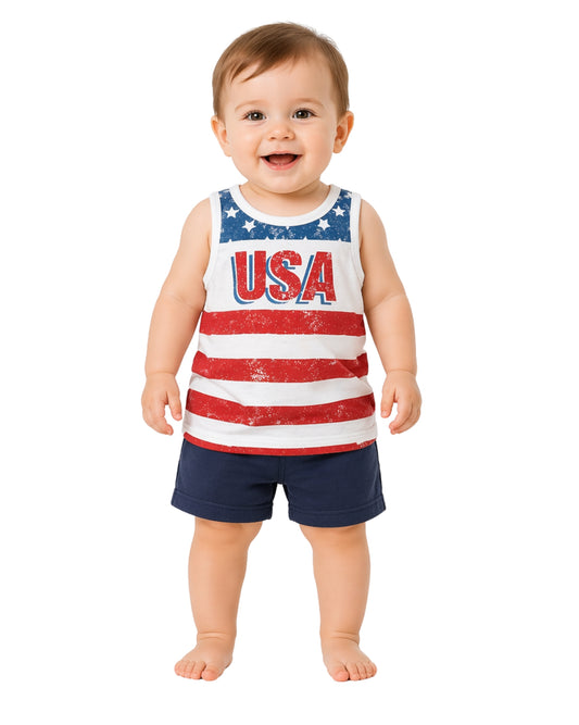 HOPE & WONDER Baby Boys Sleeveless T-Shirt