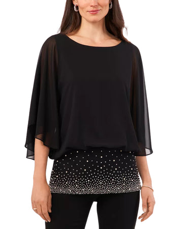 MSK Women Embellished Chiffon Blouse Blouse