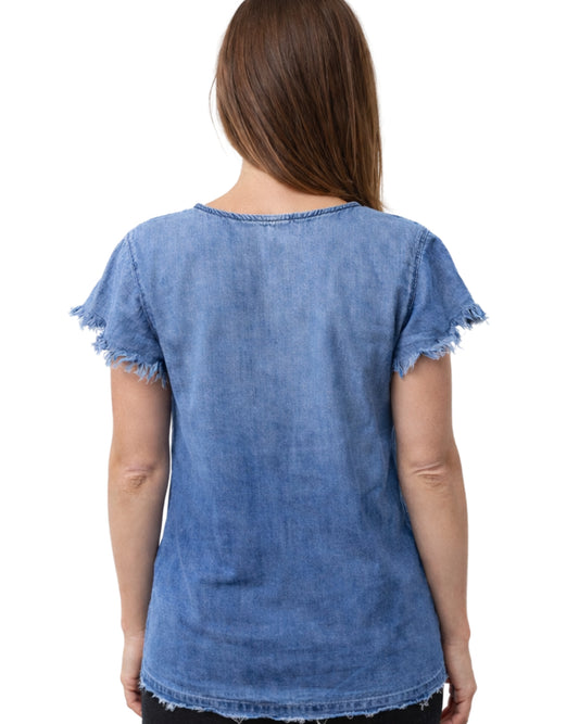 Ag ADRIANO GOLDSCHMIED Women Denim T-Shirt