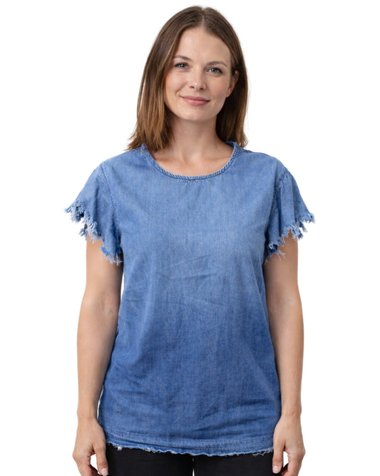 Ag ADRIANO GOLDSCHMIED Women Denim T-Shirt