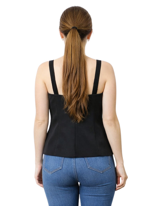 DKNY Women Front Faux Button Design Top