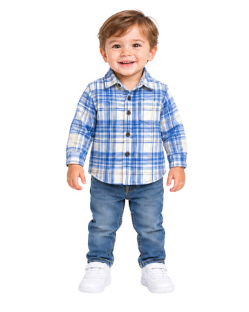 CAT & JACK Baby Boys Stripe Casual Shirt