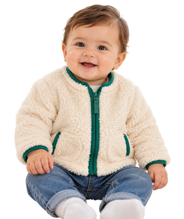 CAT & JACK Baby Boys  Faux Shearling Fur Jacket