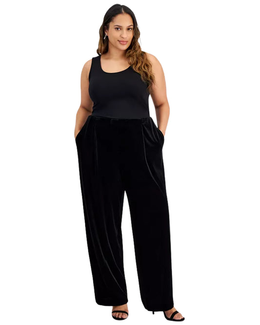 KASPER Women Velvet Casual Pant