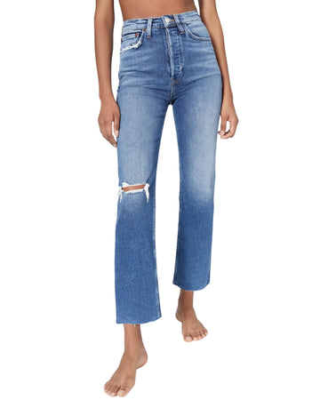 RE/DONE Women High Rise Stove Pipe Jeans
