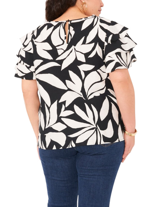 VINCE CAMUTO Women Tiered Ruffle Sleeve