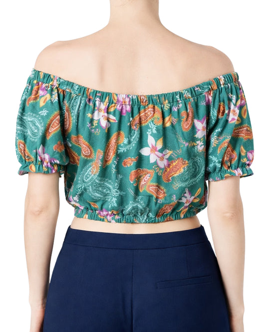 BAR III Women Floral Crop Top