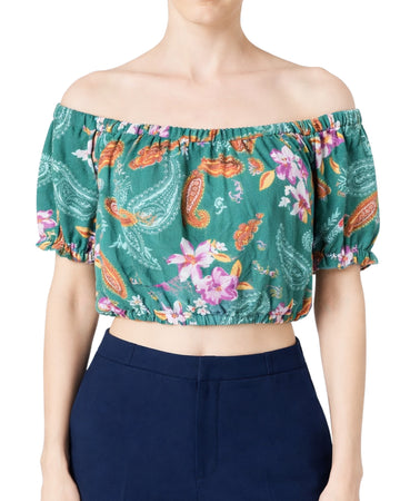 BAR III Women Floral Crop Top