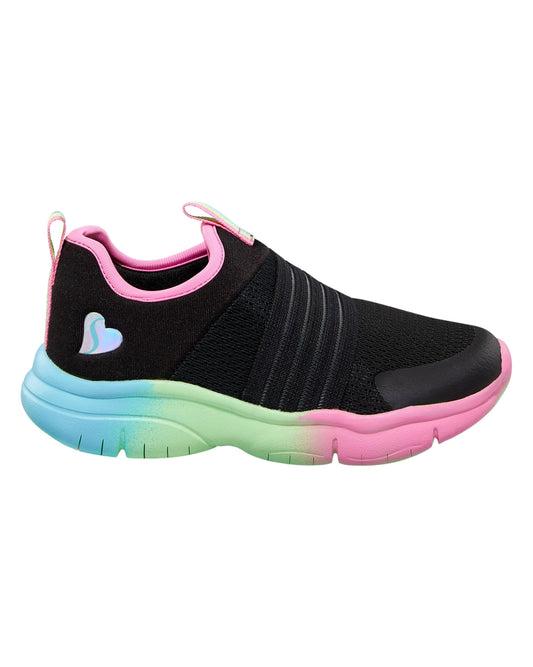 SKECHERS Kids Girls Flex Rainbow Sneaker