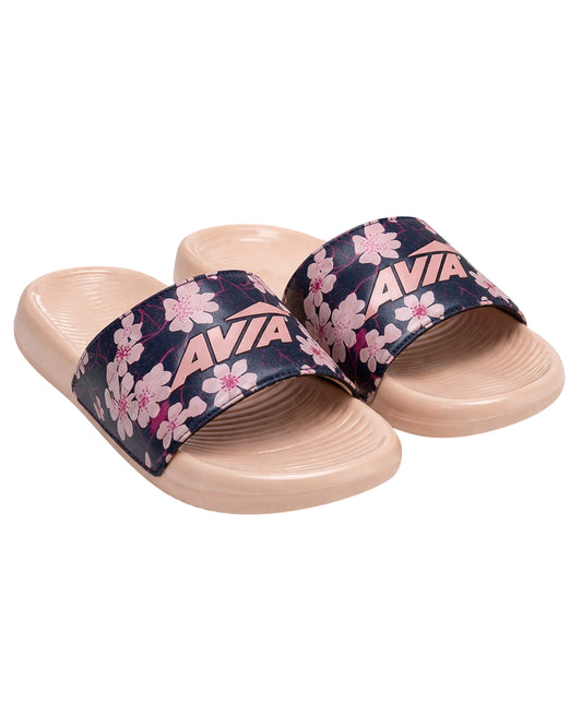 AVIA Kids Girls Floral Slipper