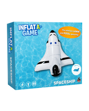 INFLATA-GAME Inflatable 31 Inch Space Shuttle Pool Toy Float Spaceship