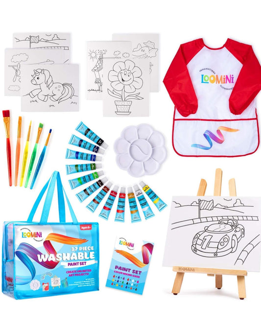 LOOMINI 27 Pcs Washable Paint Set