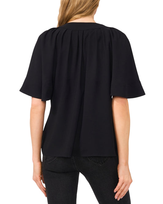 CECE Women Center Front keyhole Loose Top