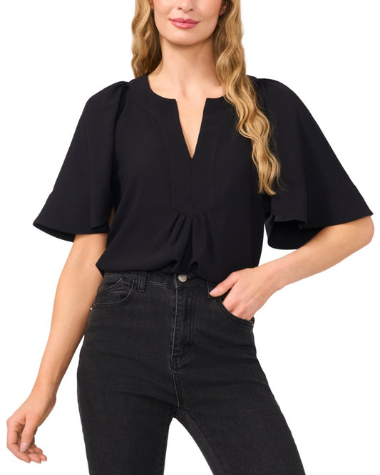 CECE Women Center Front keyhole Loose Top