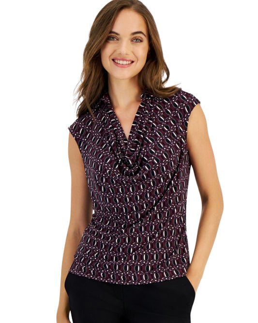 ANNE KLEIN Women Cowl T-Shirt