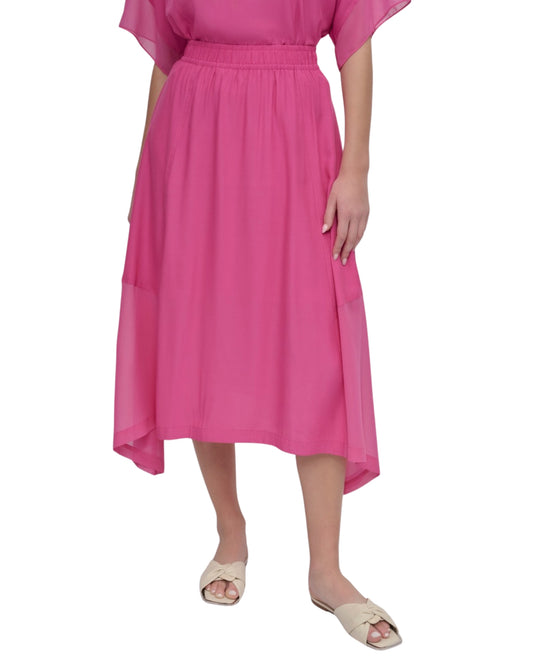 DKNY Women Handkerchief Maxi Skirt