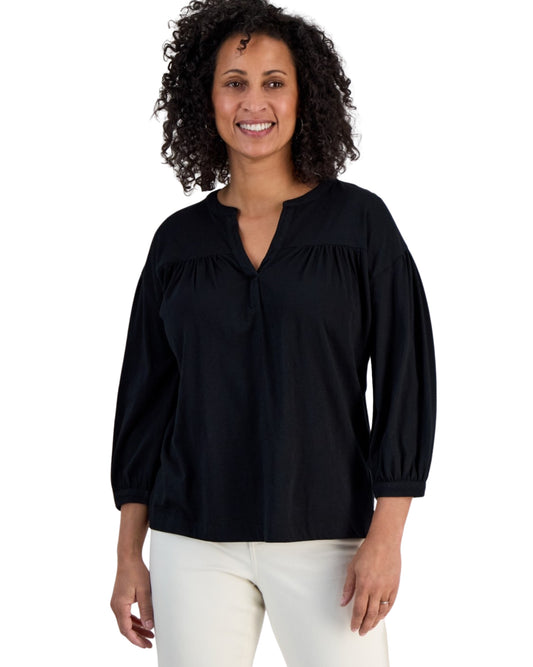 STYLE & CO Women Long Sleeve Casual T-Shirt