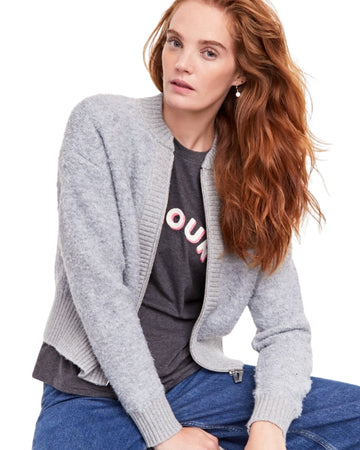ON 34TH Women Classic Bomber Wool Jacket