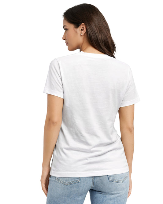 CK CALVIN KLEIN Women Upper Sides Logo T-Shirt