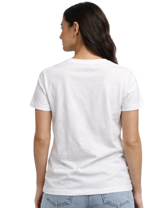 CK CALVIN KLEIN Women Front Line Logo T-Shirt