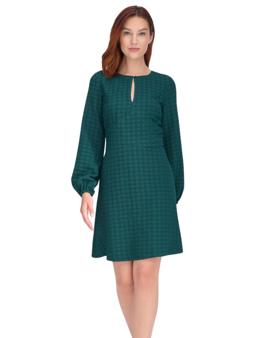 TOMMY HILFIGER Women Embossed Houndstooth Knit Dress