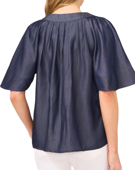 CECE Women Flutter-Short-Sleeve T-Shirt