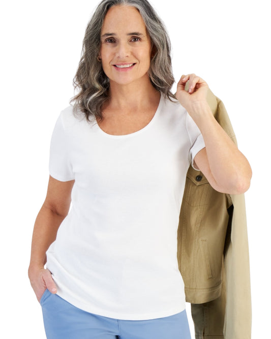 STYLE & CO Women Stretch Casual T-Shirt