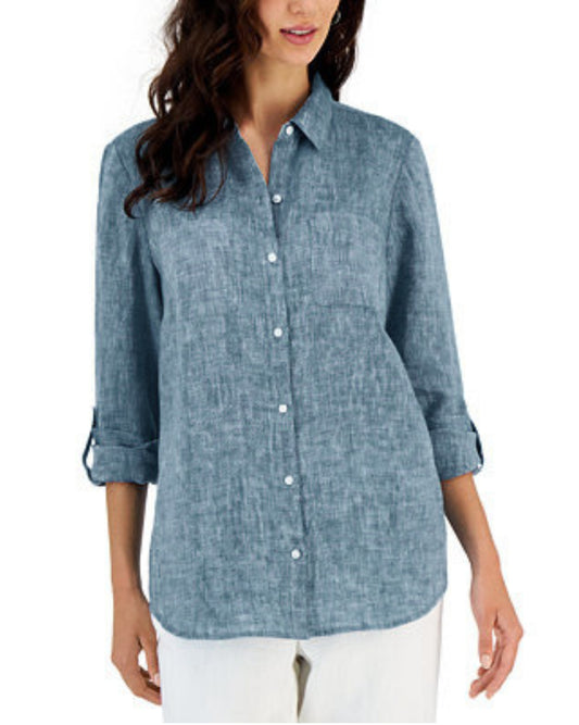 CHARTER CLUB Women Casual Shirt