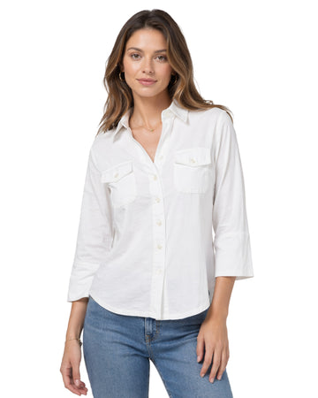 JAMES PERSE Women Long Sleeve Soft Shirt
