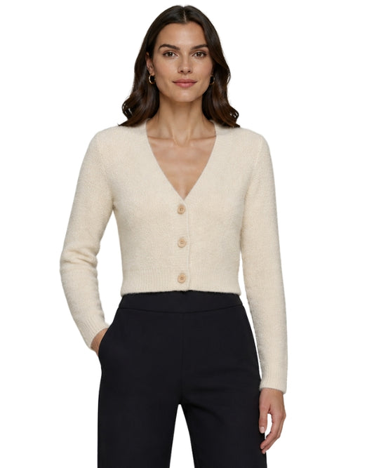 KATUEJ NYC Women Plush Fuzzy Knit Cardigan