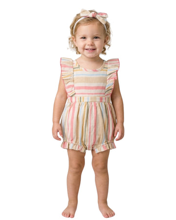 BABY ESSENTIALS Baby Stripe Stylie Short Jumpsuit