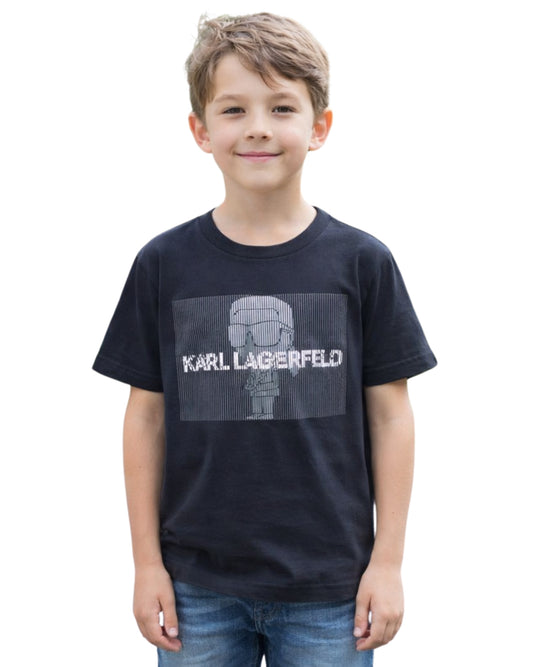 KARL LAGERFELD Front Logo Casual T-Shirt