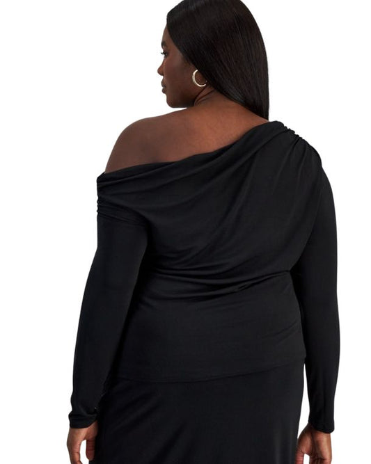 BAR III Women Asymmetric Drape Top