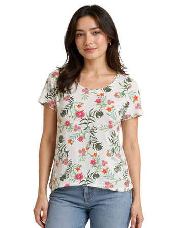 STYLE & CO Women Floral Comfy T-Shirt