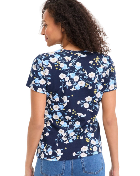 STYLE & CO Women Floral Short Sleeve T-Shirt
