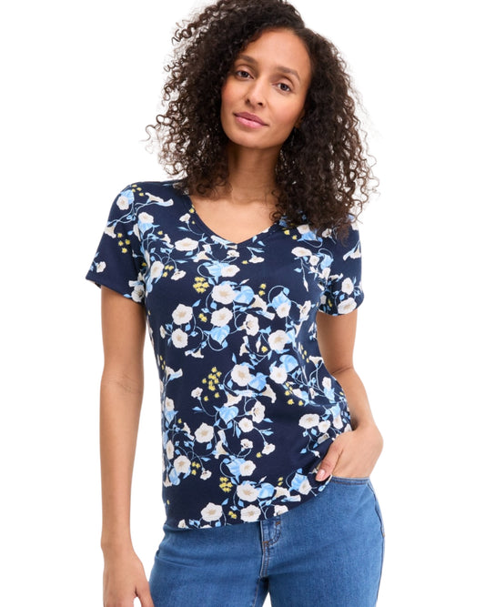 STYLE & CO Women Floral Short Sleeve T-Shirt
