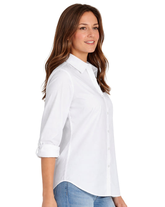 GLORIA VANDERBILT Women Long Sleeve Comfort Shirt