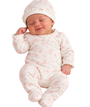 LITTLE ME Baby Girls Floral Jumpsuit