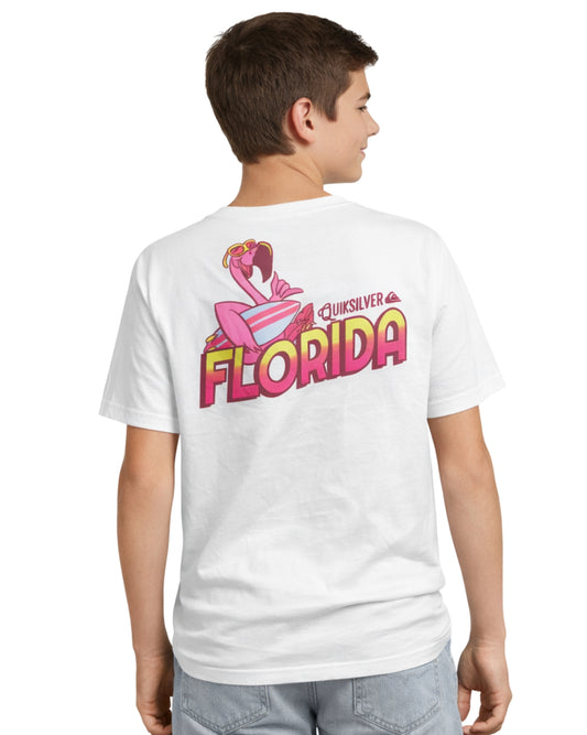 QUIKSILVER Boys Florida Flamingo Graphic T-Shirt