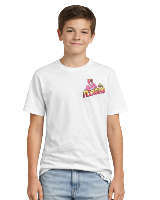 QUIKSILVER Boys Florida Flamingo Graphic T-Shirt