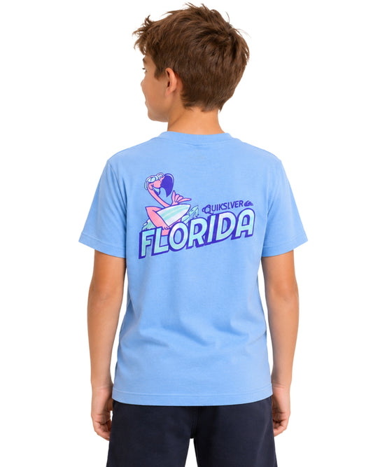 QUIKSILVER Boys Florida Cartoon T-Shirt
