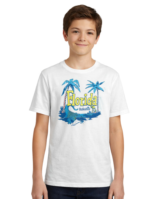 QUIKSILVER Boys Florida Palm Graphic T-Shirt