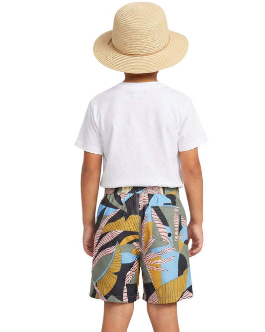 QUIKSILVER Boys Leaves Graphic Swim Short