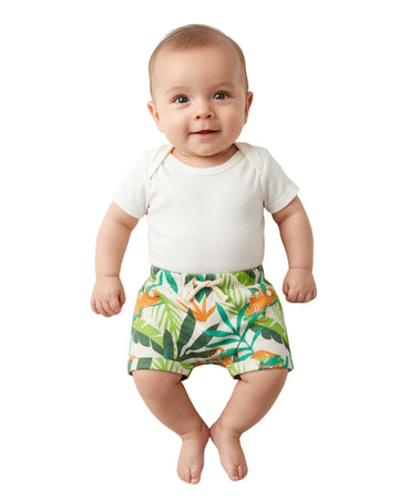 OKIE DOKIE Baby Leaves Graphic Short