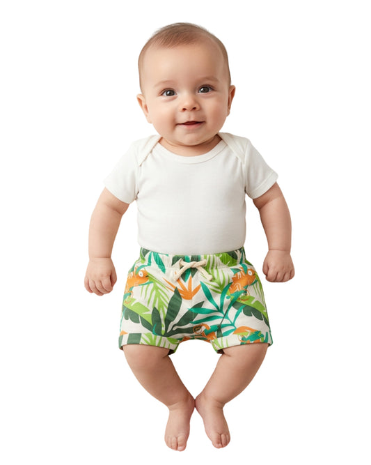 OKIE DOKIE Baby Leaves Graphic Short